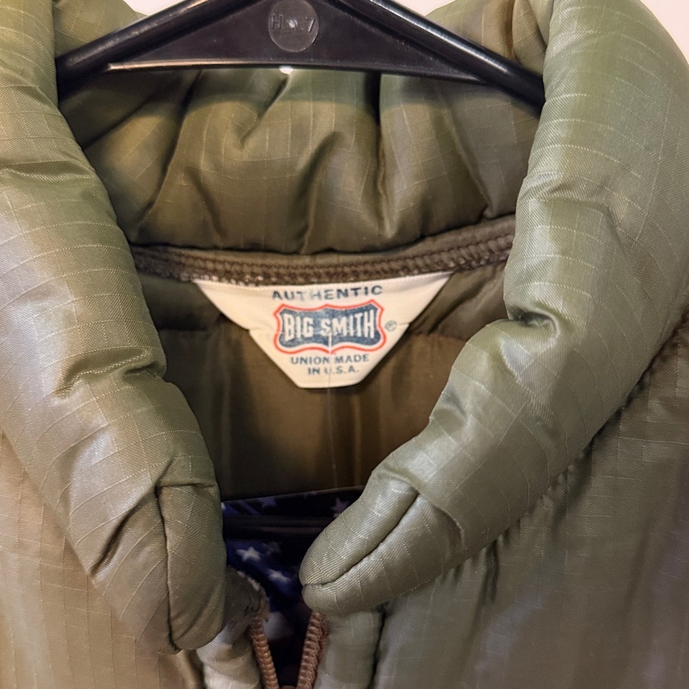 Vintage 80s Big Smith Puffer Vest Size Large - Picture 2 of 4